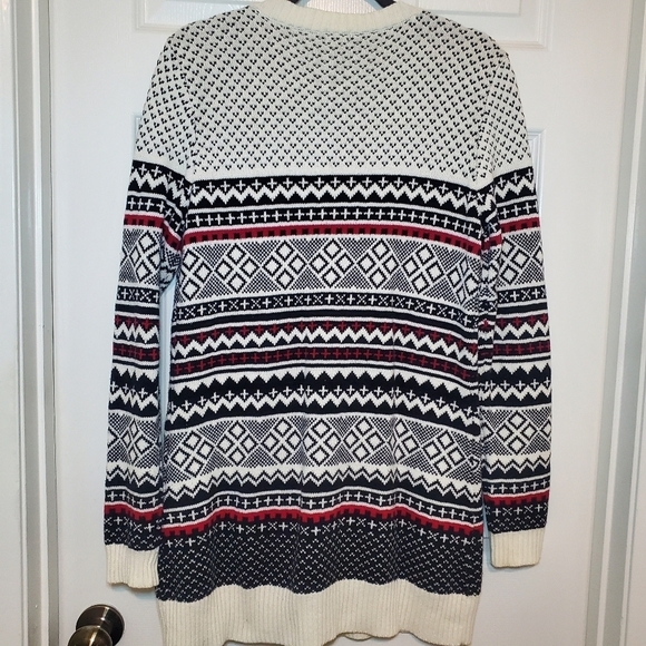 Izod Woman’s Size Medium Button Up Cardigan Knit Sweater Multi Color - Picture 7 of 12